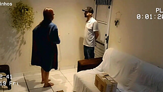 Married woman receives a horny delivery man!