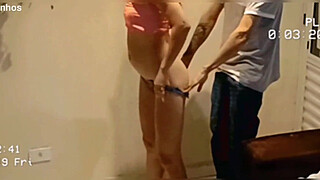 Married woman receives a horny delivery man!