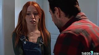 Stepdad offers his teen stepdaughters Madi Collins ass to a social worker