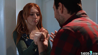 Stepdad offers his teen stepdaughters Madi Collins ass to a social worker