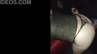 Wife sucks cuckold while being touched by strangers at Glory Hole