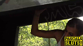 Submissive English slut fucked hard and rough with creampie