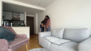 Lesbian sex with the trainer that my cuckold husband pays me!!