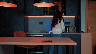 Watching porn with my stepmom ended in hot sex