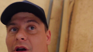 Vlogger Gets a BJ in Hallway from Hot Chick with Big Tits and Fucks Her at Home