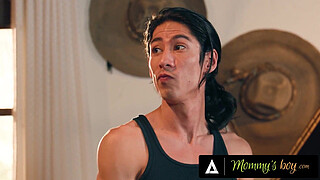 MOMMY'S BOY - Pervert Stepbrothers Hard Tag Team Their Secretive Stripper Stepmom Lauren Phillips