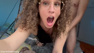 Stepmom Catches You and Says You Have a Nice Cock