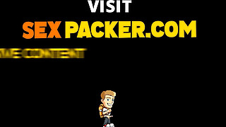 Blonde teen gets her big ass fucked POV cleans my cock in her deep throat