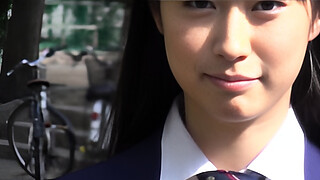 Tomomi Motozawa in school uniform sucks a classmate