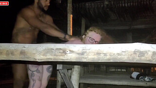 LOCKING UP IN THE CABIN ON THE BEACH'S EDGE