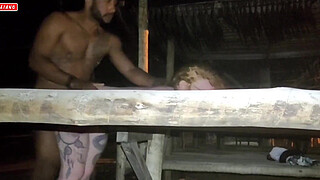 LOCKING UP IN THE CABIN ON THE BEACH'S EDGE