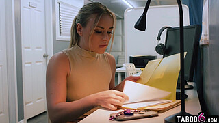 Office lesbian sex with boss Casey Calvert and PA Anna Claire Clouds