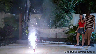 Perky tits stepmom sucks and fucks big cock of stepson