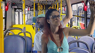 student stretched and fucked on the bus in public