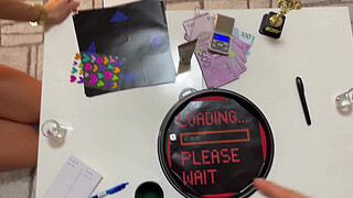 The Cum Contest Two Girls Hot CFNM Dice Challenge with Precum Weighing Try not to Cum Style Stroking and Instructions with Levels