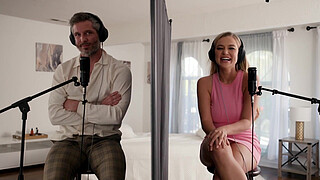 CURVACEOUS BLONDE Blake Blossom Rides Silver-Haired Stud Mike Mancini's HARD Cock