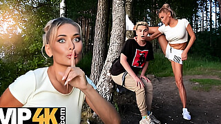 MOMMY4K. Russian Cougar Malusha found a dude with huge cock in the park and fucked him in 5 minutes