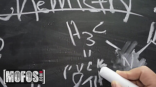 MOFOS - Horny Students Emma Bugg And Victor Ray Have A Steamy Hot Session In Classroom