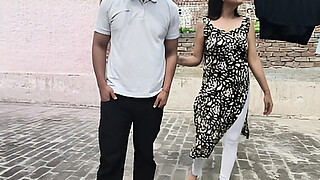 A LOVELY COUPLE DONT CONTROL HERSELF IN OUTDOOR TERRACE SEX