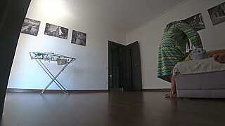 Real treason.Wife cheats on her husband before he comes home.