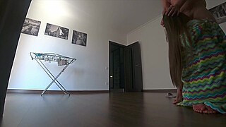 Real treason.Wife cheats on her husband before he comes home.