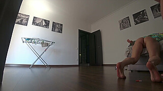 Real treason.Wife cheats on her husband before he comes home.