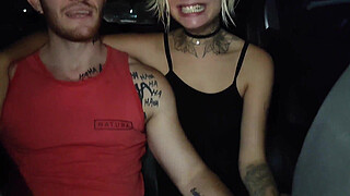 couple fucks inside the uber