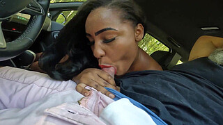 Hitchhiking in Salvador BA with a big, busty and big-assed - May Silva