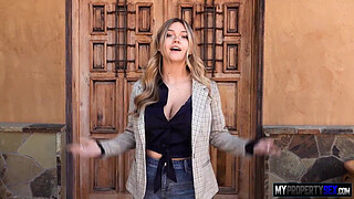 Busty and Bubbly Realtor Angie Faith Cum With Great Deal on the Property