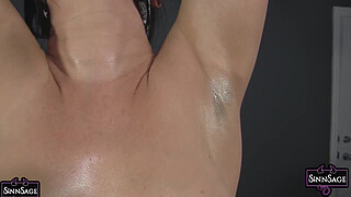 BDSM Lover Sinn Sage Gets Exposed On The Bed While Her Lover Watch!