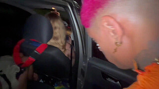 I did a bitching in the parking lot just shopping with the hot girls