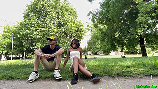 The stranger broke into my pussy and even came inside c