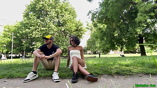 The stranger broke into my pussy and even came inside c