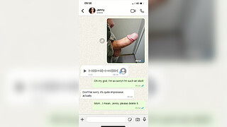 I Accidentally Sent My Stepmom a Dick Pic on WhatsApp - And That Was Her Reaction | AI-generated