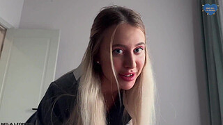 I Want This Cock To Come To Me! Hot Stepsister Gets Fucked After A Party!