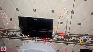 Merry Christmas! New Year's Eve Pissing Compilation! 18 Year Old Teen In Lingerie! POV! FREE!