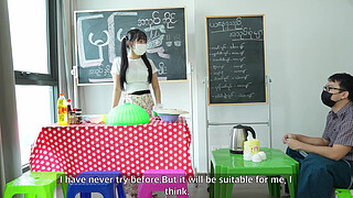 Asian Girl Hardcore Fuck in her Store