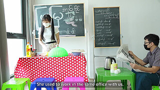 Asian Girl Hardcore Fuck in her Store