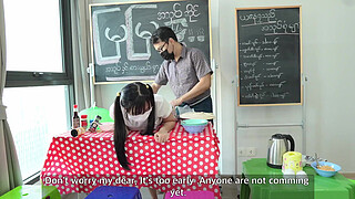 Asian Girl Hardcore Fuck in her Store