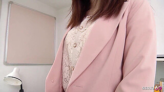 Nymphomaniac Japanese Teen seduce to Creampie Fuck by Doctor at Gyno Exam in Uncensored Japan Porn