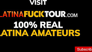 Sexy Latina sloppy blowjob deep in her throat is fucked in her tight ass!