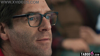 BBW stepdaughter Leana Lovings fucks stepdads friends during the game