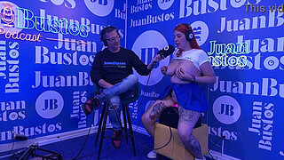 Andrea Pardo cums 5 times! in a row on the sex machine at Juan Bustos Podcast