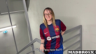 A Barcelona Supporter Fucked By PSG Fans in The Corridors Of The Football Stadium !!!