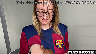 A Barcelona Supporter Fucked By PSG Fans in The Corridors Of The Football Stadium !!!