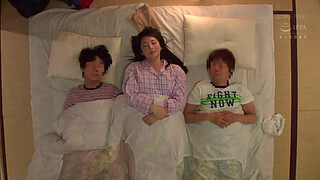 Beautiful japanese gets fucked by two