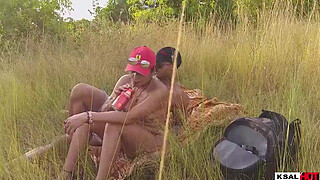 Ksal hot went on a trail, and they took advantage of it, fucked a lot at the heights, and everyone watching from above