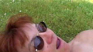 Outdoor Granny Fuck With Sexy Ass