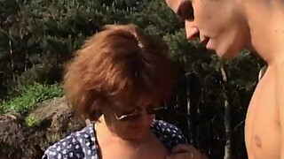 Outdoor Granny Fuck With Sexy Ass