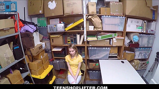 TeenShoplifter - Petite Blonde Teen Girl Caught Stealing - Catarina Petrov